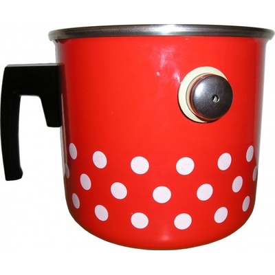 Metalac červený puntík 16cm 2lt