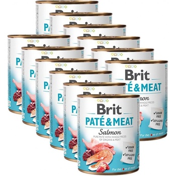 Brit Paté & Meat Salmon, 12 x 0,8 kg