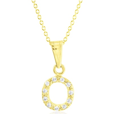 Gemmax Zlatý řetízek s písmenem O GLSYB-67821-36261