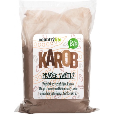Country Life Karob BIO Karobový prášok svetlý 500 g