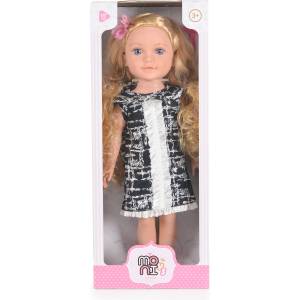 Moni Кукла Moni Toys - Pretty Girl, 46 cm, Пепитена рокля (111821)