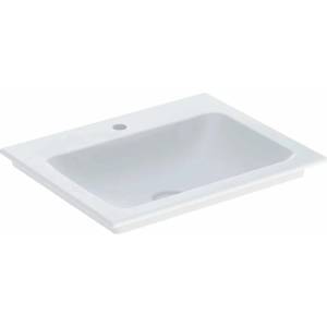 Geberit Мивка Geberit One Slim 60 см, бяла, висок гланц, KeraTect, с отвор за смесител (505.010.01.1)