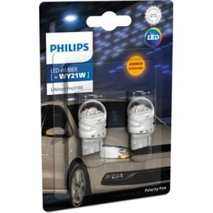 Philips Крушка, LED, мигач PHILIPS WY21W, 12V, 2, 15W, 140lm, 2 бр