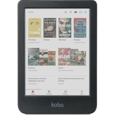 Clara Colour e-Book Reader E Ink Kaleido touch screen 6 inch colour 1448 x 1072 pixels 16 GB 1000 MHz/512 MB 1 x USB C Greutate 0.172 kg Wireless Da Comfort Light 12 different fonts and (N367-KU-BK-K-CK)