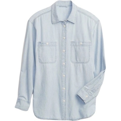 GAP THE BIG SHIRT dámská košile světle modrá