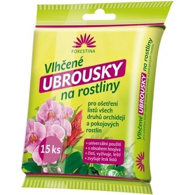 FORESTINA Vitalife Vlhčené ubrousky na rostliny 15ks