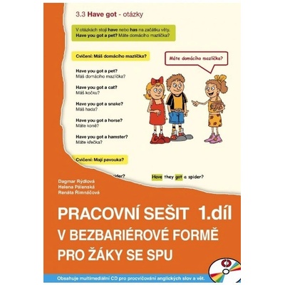 Angličtina - prac sešit v bezbariérové formě 1 díl –