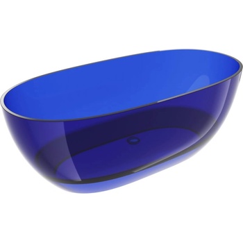 Mexen Pure сапфир самостоятелна прозрачна вана 170 x 80 см, хромирана тапа - 58071708016 (58071708016)