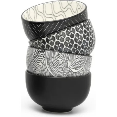 Bredemeijer Чашка за чай PUCHENG, комплект 4 бр. , черна, Bredemeijer (BRED152004)