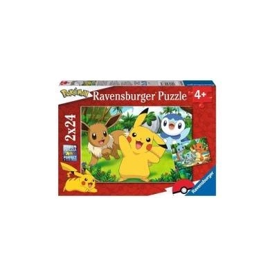 Ravensburger Kinderpuzzle Pikachu und seine Freunde (2x 24 Teile)
