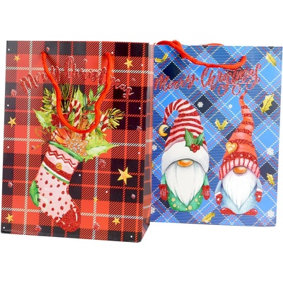 PROHOME - Taška vánoční 18x8,5x24cm různé motivy