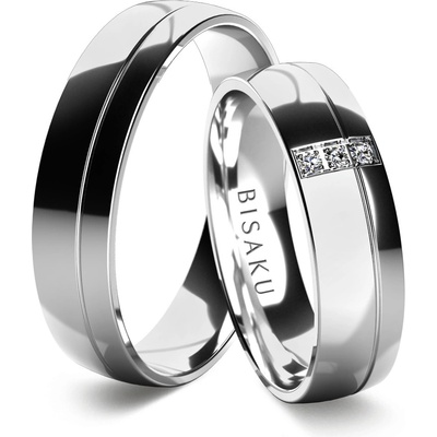 Bisaku Snubní Revel BIS B0925125WG Stříbrná