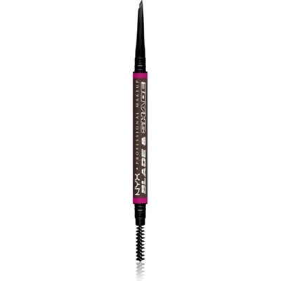 NYX Professional Makeup Blade & Shade ceruzka na obočie s kefkou Espresso 0,06 g