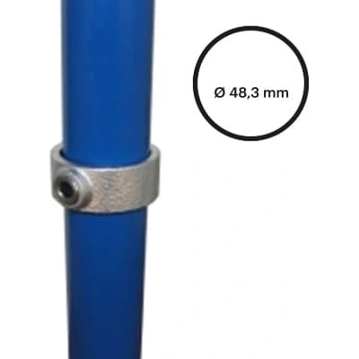 Konstrukční fitinka, spojka ocelových trubek pr. 48,3 mm – pojistný kroužek 179-D48