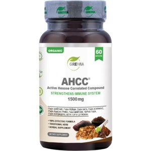 Grewia AHCC® - Active Hexose Correlated Compound 1500 mg [60 капсули]