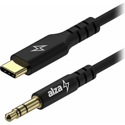 AlzaPower APW-CBA4JTC0110B AluCore USB-C to 3,5 mm Jack (M) 1m černý