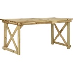 vidaXL Градинска маса 160x79x75 см дърво (44898)