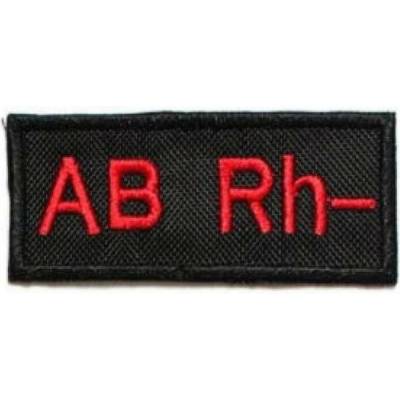 TXR Moto nášivka s krevní skupinou AB Rh-