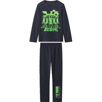 Minecraft pyžamo navy modrá
