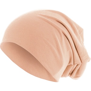 Masterdis Бийни шапка в пастелно бежов цвят MSTRDS Pastel Jersey Beanie 10579 SALE - , размер one size