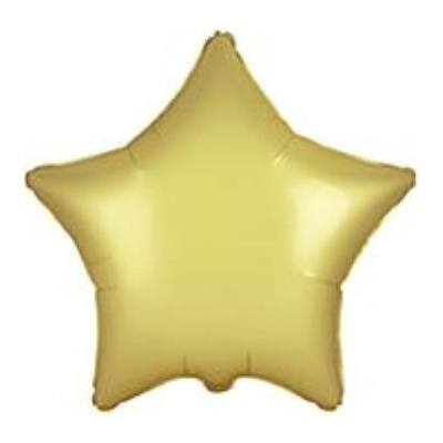 Balón foliový 45 cm Hvězda PASTELOVÁ ZLATÁ