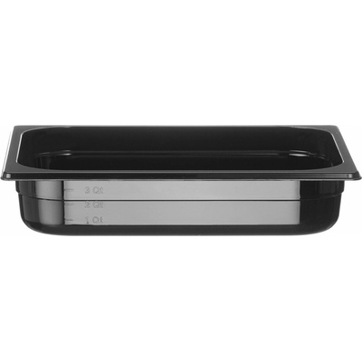 Nádoba GN 1/2, HENDI, Profi Line, GN 1/2, 4 l, Čierna, 325 × 265 × 65 mm | 862438