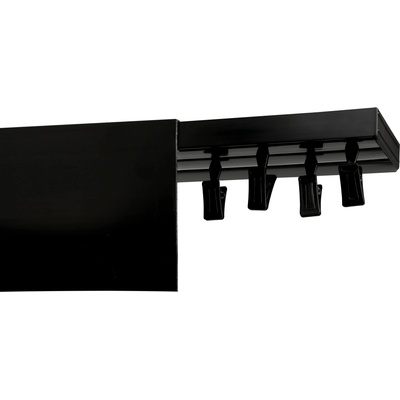 Rolmeister Stropní kolejnička s krytem 9 cm Černá Stropní dvojitá 300 cm