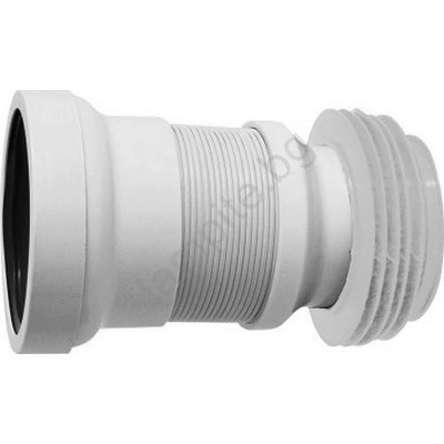 Bruckner - Гъвкав свързващ маркуч за тоалетна чиния 21-33 см бял (SH0277)