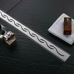 Rea Комплект душ канал с капак 60 см Rea Wave Inox (5902557323340)