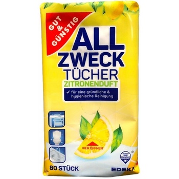 G&G Antibakteriální vlhčené ubrousky 80 ks