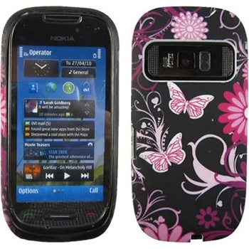 Nokia C7 Flora V5 Силиконов Калъф + Протектор