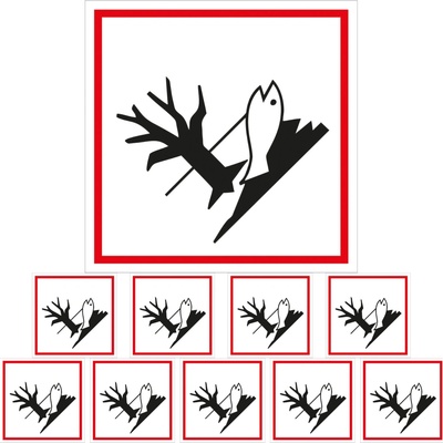 Walteco Symbol GHS 09 – NEBEZPEČENSTVO 100x100mm, samolepka Množstvo: 10 ks , 20139BP2
