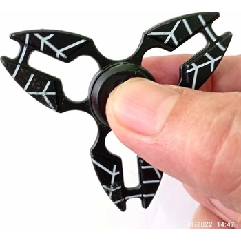 Fidget spinner kovový, Crab černý