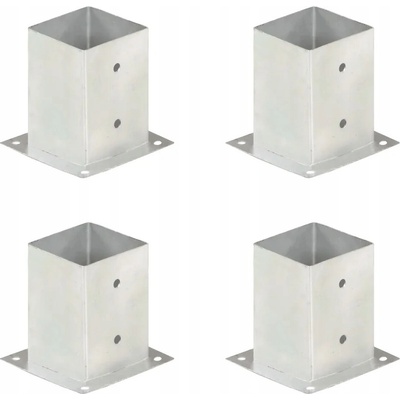 Greatstore Patka na sloupek 4 ks pozinkovaný kov 101 mm