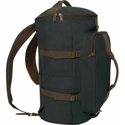 ROTHCO taška/batoh/vak CONVERTIBLE 19" plátenná SIVO/HNEDÁ