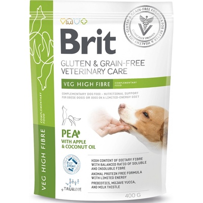 Brit Veterinary Diet Dog Grain Free Veg High Fibre 0,4 kg