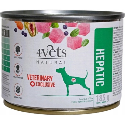 4Vets Natural Veterinary Exclusive Hepatic 185 g