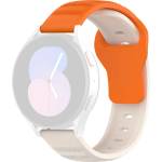 Techsuit Каишка за Samsung Galaxy Watch 4/5/Active 2, Huawei Watch GT 3 (42mm)/GT 3 Pro (43mm) - Каишка за часовник (W050) - Оранжево бежово (KF2317651)
