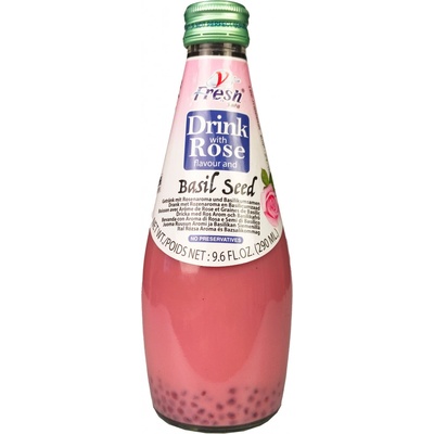 V-Fresh ruža a bazalkové semienka 290 ml