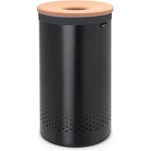Brabantia Кош за пране Brabantia - 35 l, черен, корков капак (1000825)