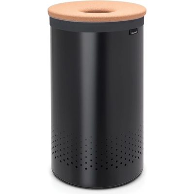 Brabantia Кош за пране Brabantia - 35 l, черен, корков капак (1000825)