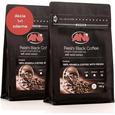 ANi Čierna Instantná káva s Reishi 100 g