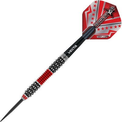 Sada steel šipek Winmau Joe Cullen Rockstar RS 1.0, 24g, 90% wolfram