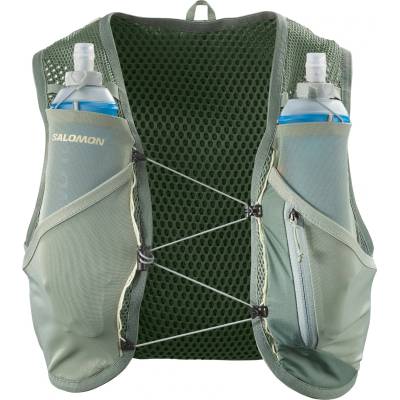 Salomon Раница за трейл бягане Salomon Active Skin 8 Set Running vest - Laurel Wreath / Lily Pad / Aloe Wash - размер XS (502-4895-1511)