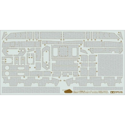 Tamiya Panzer IV Ausf.J Zimmerit Sheet 1:35