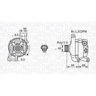 generátor MAGNETI MARELLI 063377417010