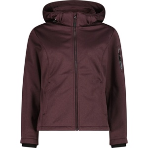 CMP Дамско софтшел яке CMP Women's Jacket Zip Hood 39A5006M Softshell jacket - Black Berry Melange - размер 46 (EU) (103-3053-0217)