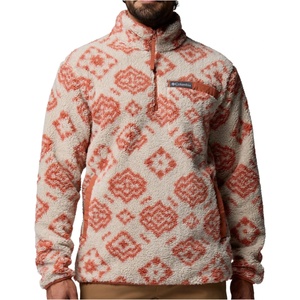 Columbia Мъжки поларен пуловер Columbia Rugged Ridge High Pile Half Zip Fleece jumper - Dark Stone Checked Out / Teak Brown (005-6148-1213)