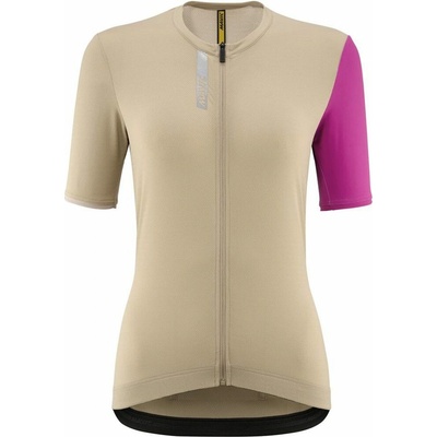 Mavic WOMENS SHORT SLEEVE ESSENTIAL WHITE PEPPER/FUCHSIA