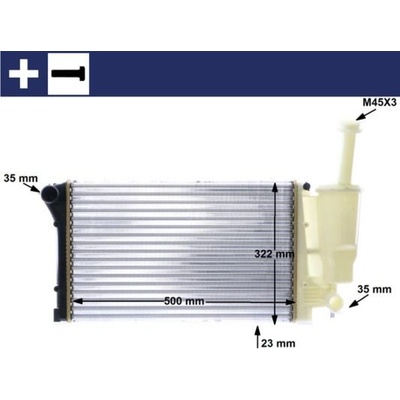 Chladič, chlazení motoru MAHLE CR 1451 000S